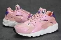 femmes nike air huarache basket mythique bronzine tissu net rose